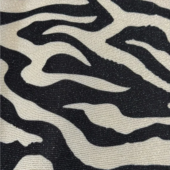 Women's Pull-on Zebra Print Bell Bottom Pants No Tags Measurements In Descr - Picture 4 of 7